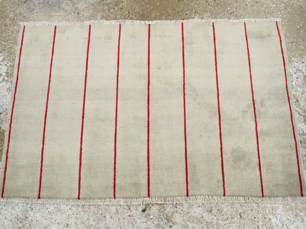 Vintage Persian Deco Tabriz Rug, No.29108 - Gsblank