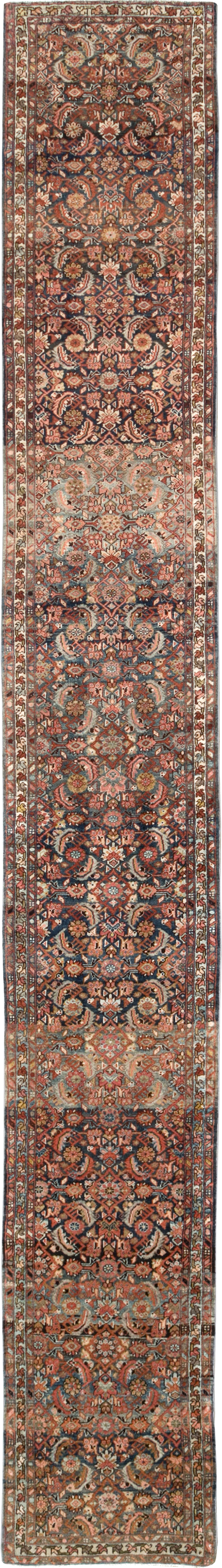 Antique Persian Malayer Long Runner, No.29109 - Gsblank