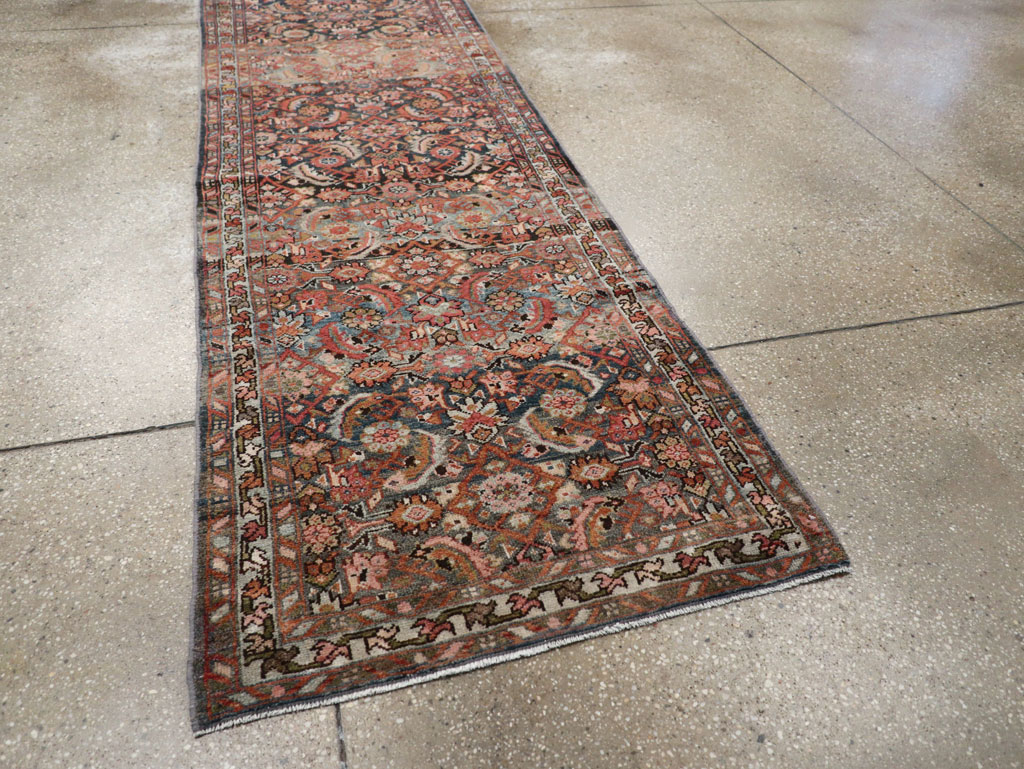 Antique Persian Malayer Long Runner, No.29109 - Gsblank