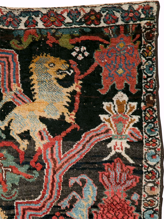 Antique Persian Bidjar Wagireh Rug, No.29112 - Gsblank