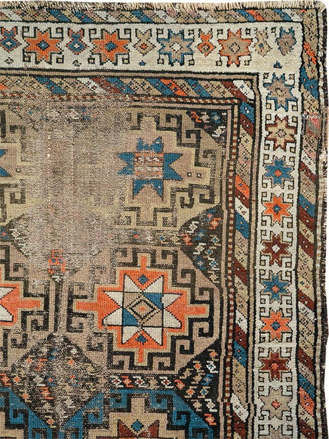 Antique Caucasian Kazak Runner, No.29117 - Gsblank