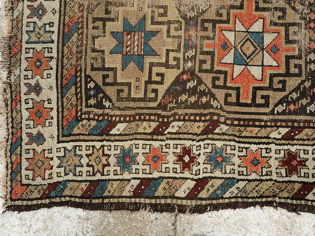 Antique Caucasian Kazak Runner, No.29117 - Gsblank