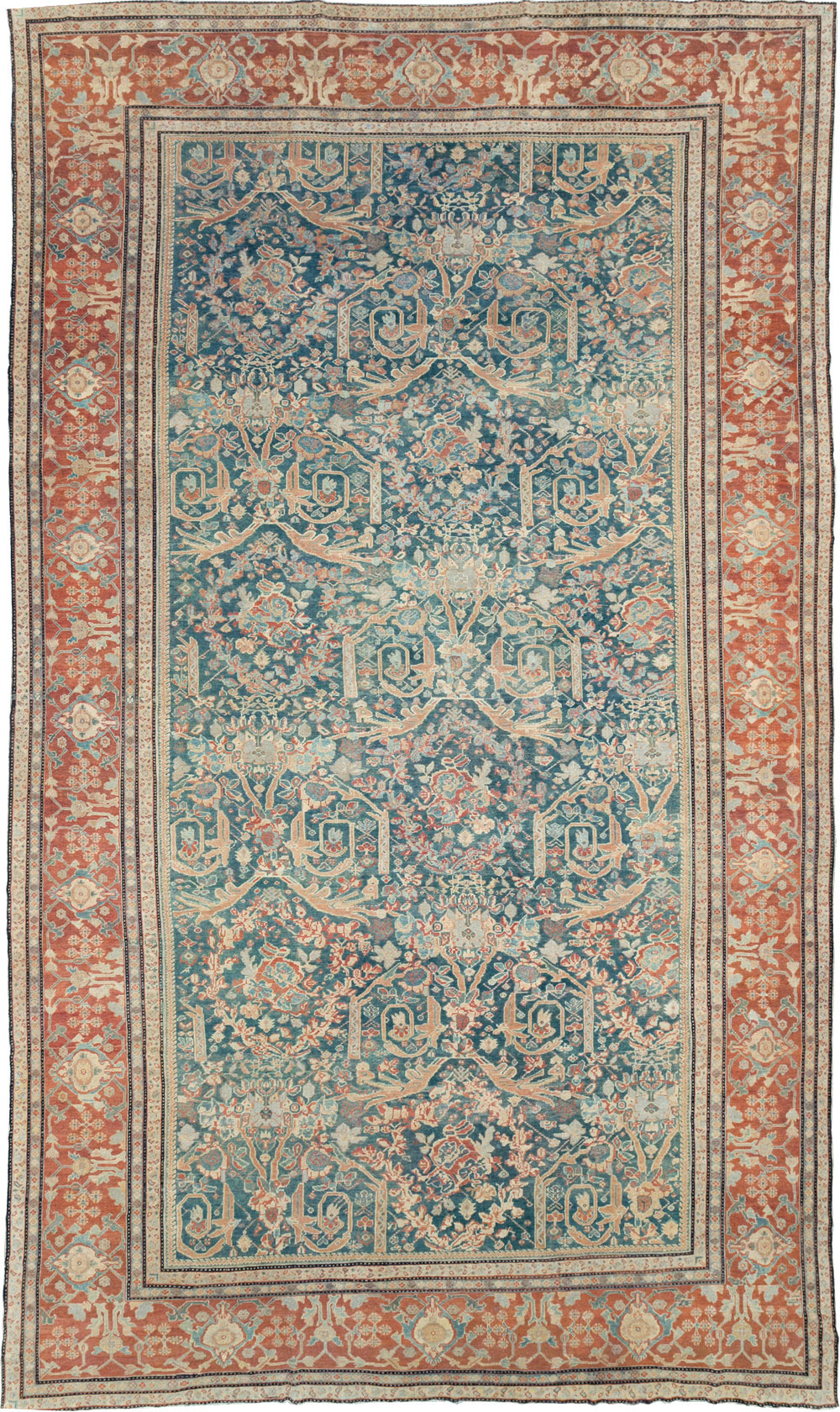 Antique Persian Mahal Oversize Carpet, No.29120 - Gsblank
