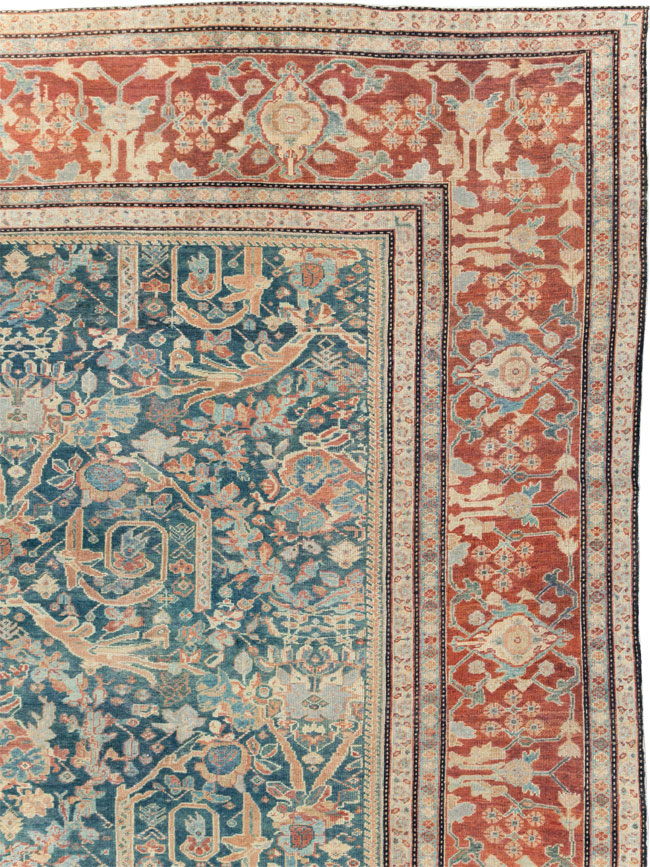 Antique Persian Mahal Oversize Carpet, No.29120 - Gsblank