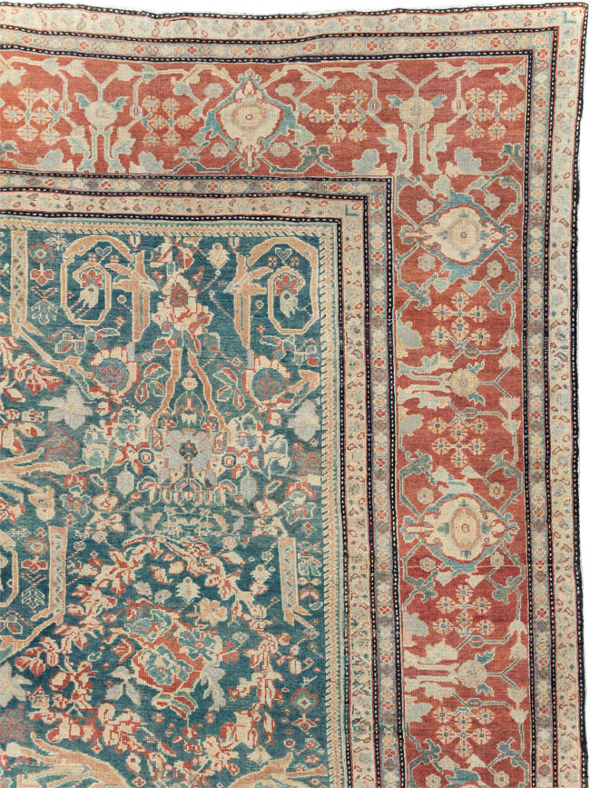Antique Persian Mahal Oversize Carpet, No.29120 - Gsblank