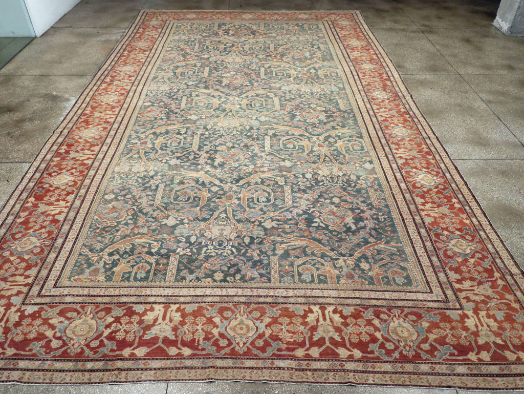 Antique Persian Mahal Oversize Carpet, No.29120 - Gsblank