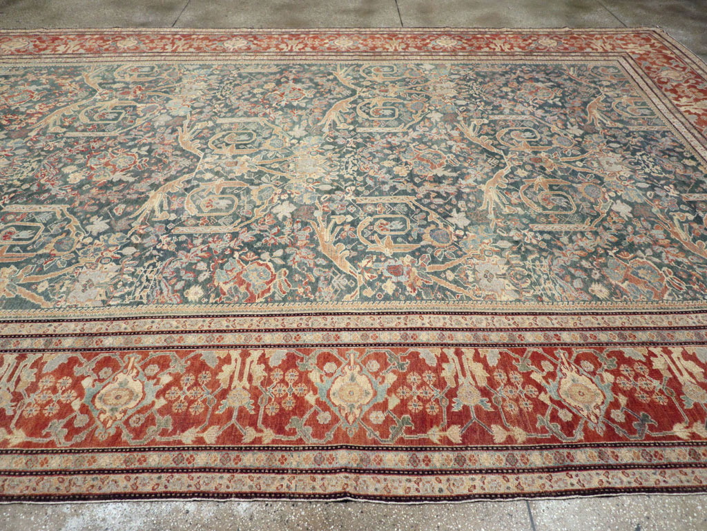 Antique Persian Mahal Oversize Carpet, No.29120 - Gsblank