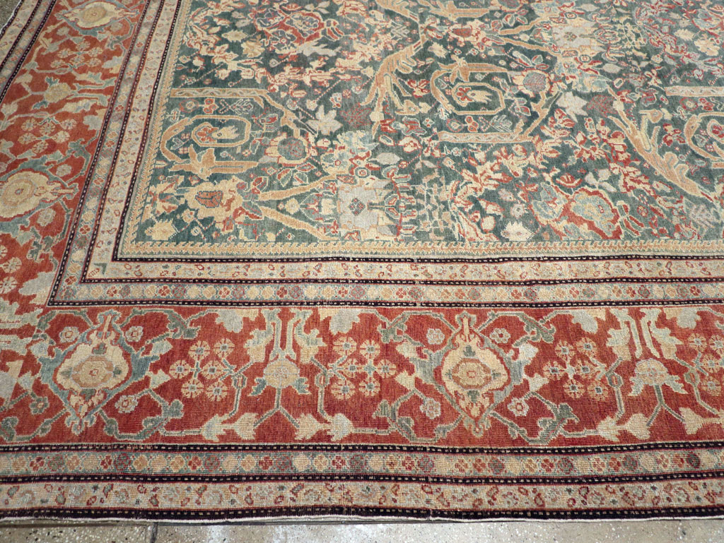 Antique Persian Mahal Oversize Carpet, No.29120 - Gsblank