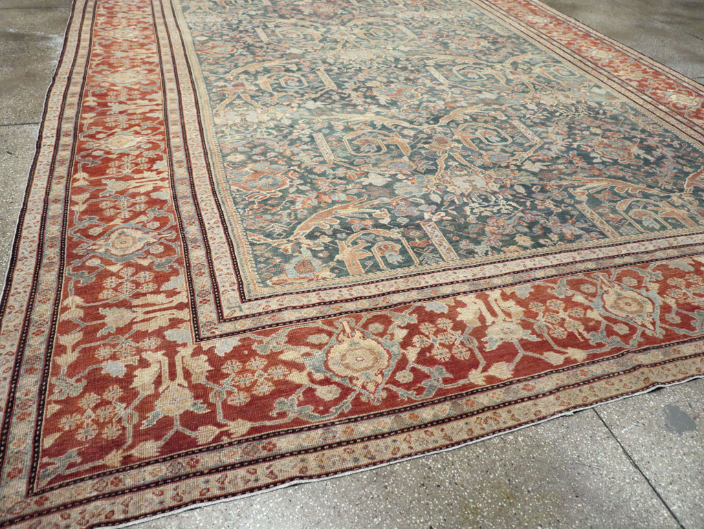 Antique Persian Mahal Oversize Carpet, No.29120 - Gsblank