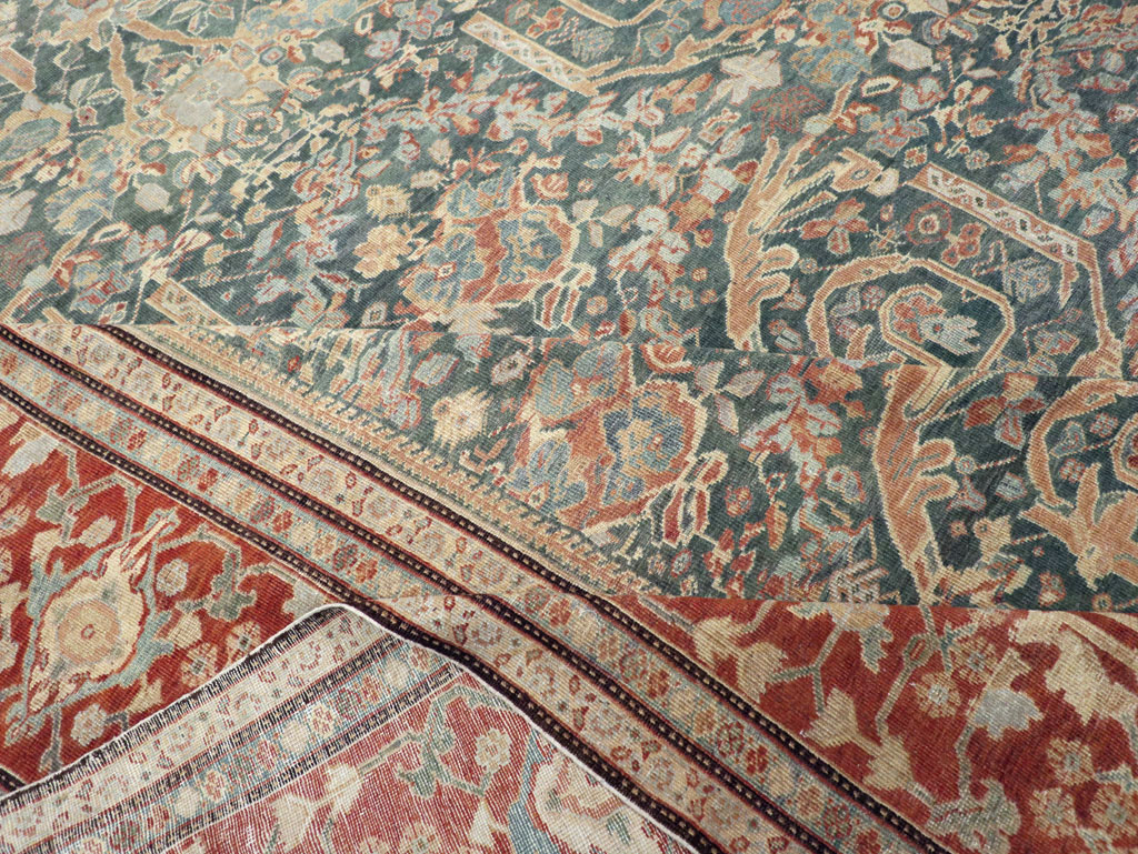 Antique Persian Mahal Oversize Carpet, No.29120 - Gsblank