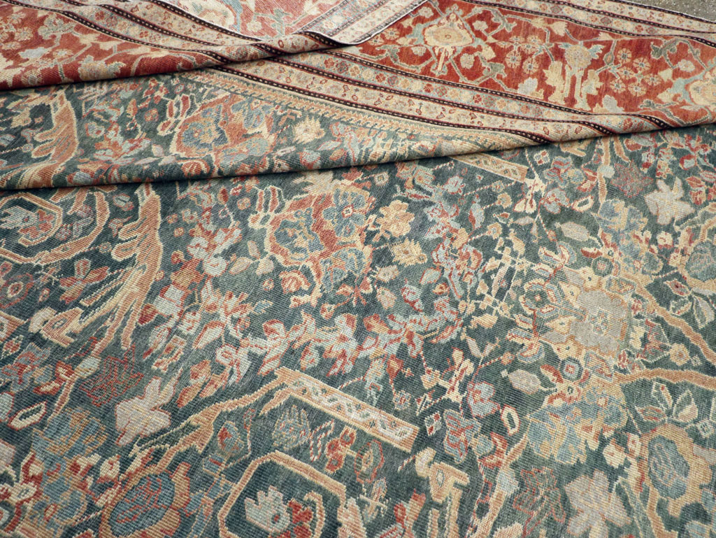 Antique Persian Mahal Oversize Carpet, No.29120 - Gsblank