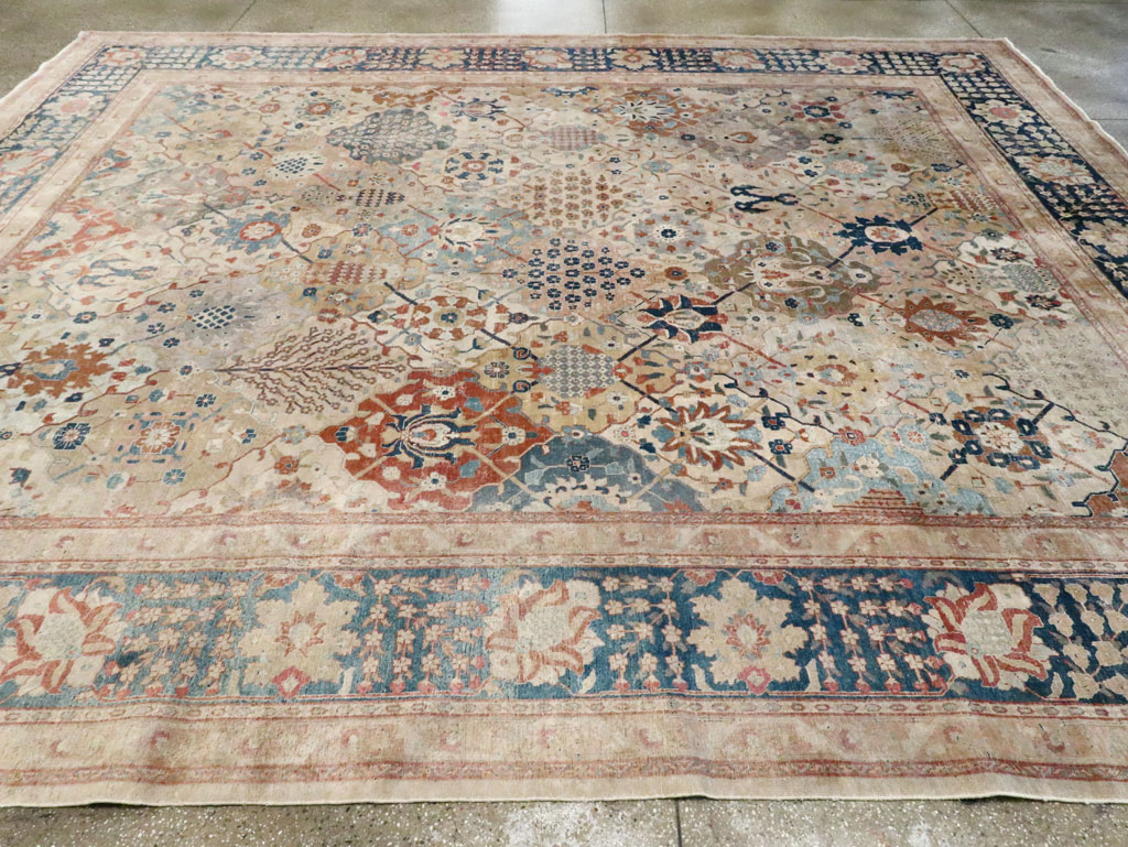 Antique Persian Tabriz Room Size Carpet, No.29122 - Gsblank