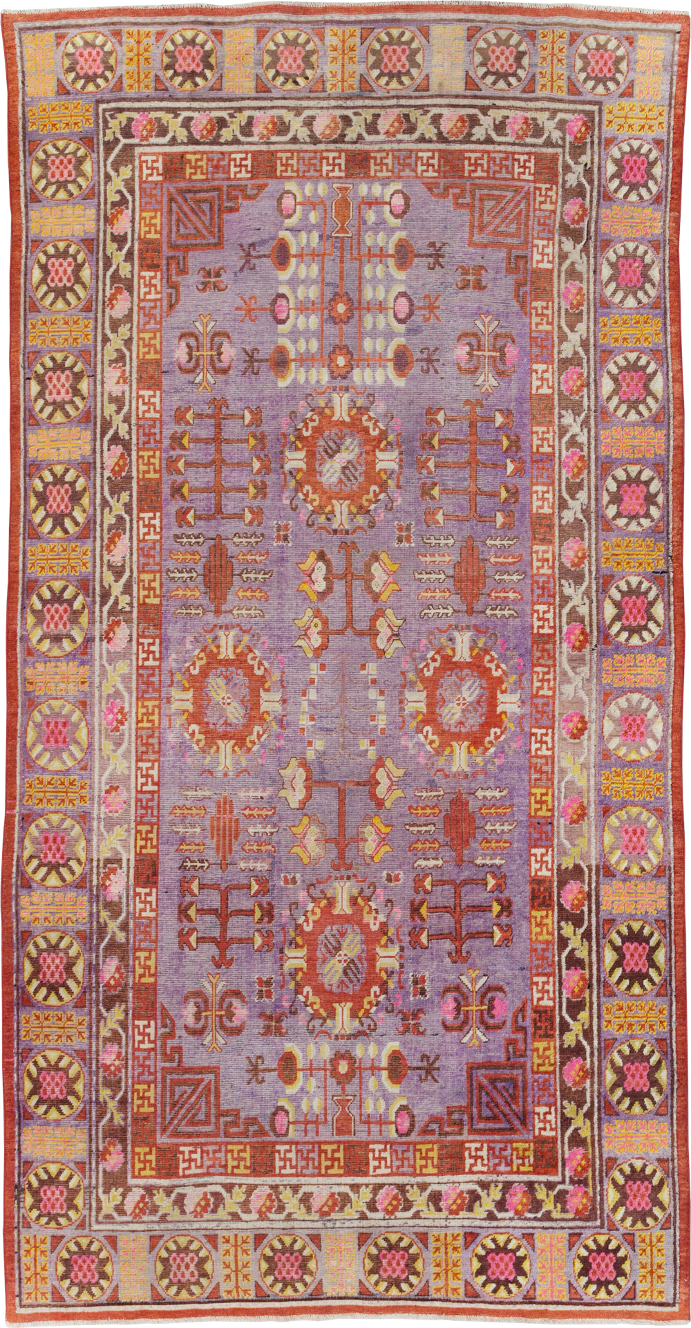 Antique East Turkestan Khotan Gallery Carpet, No.29125 - Gsblank