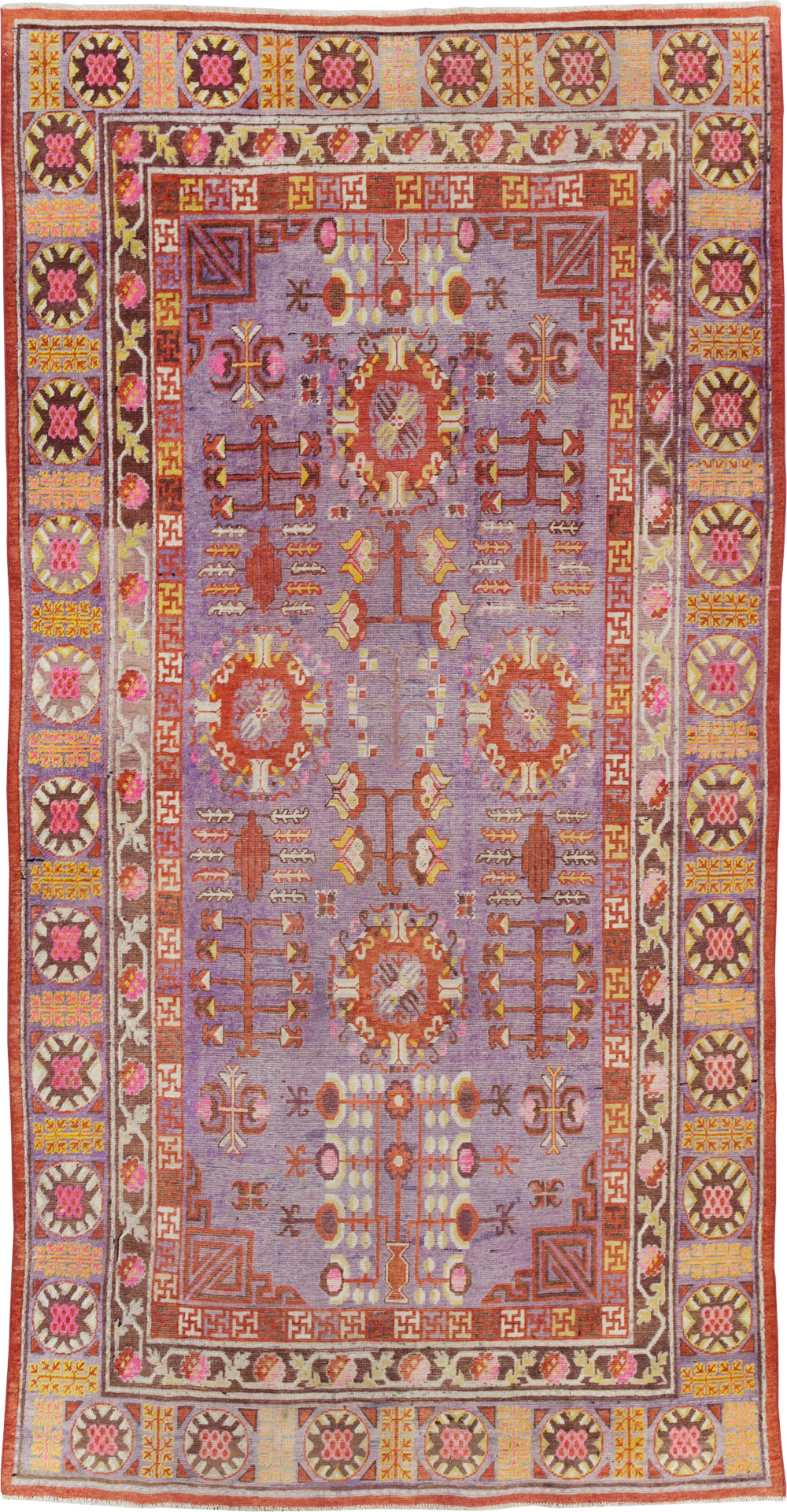 Antique East Turkestan Khotan Gallery Carpet, No.29125 - Gsblank