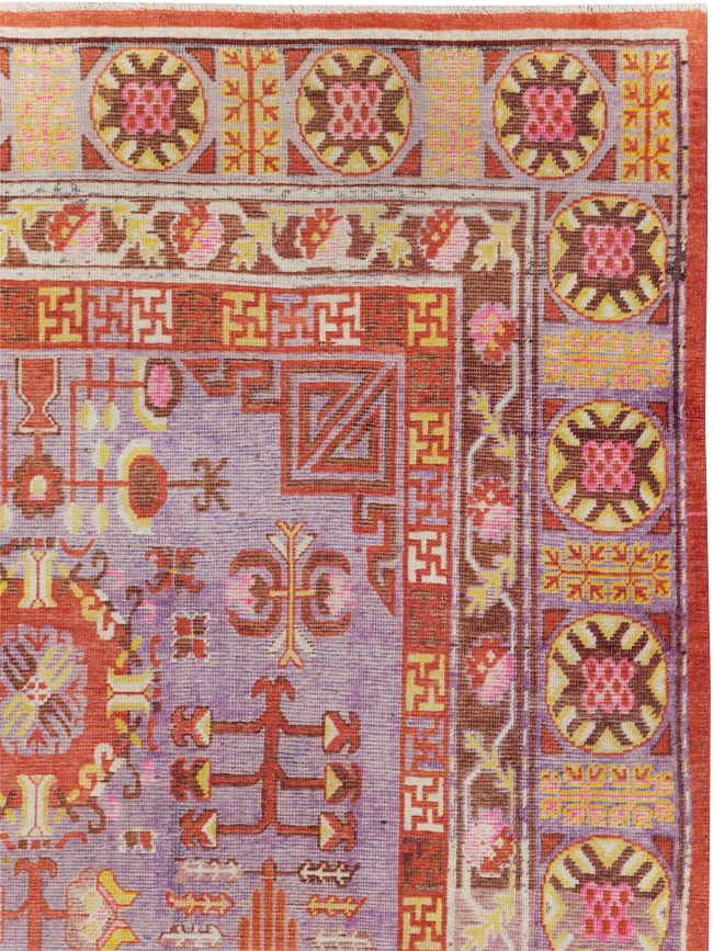 Antique East Turkestan Khotan Gallery Carpet, No.29125 - Gsblank