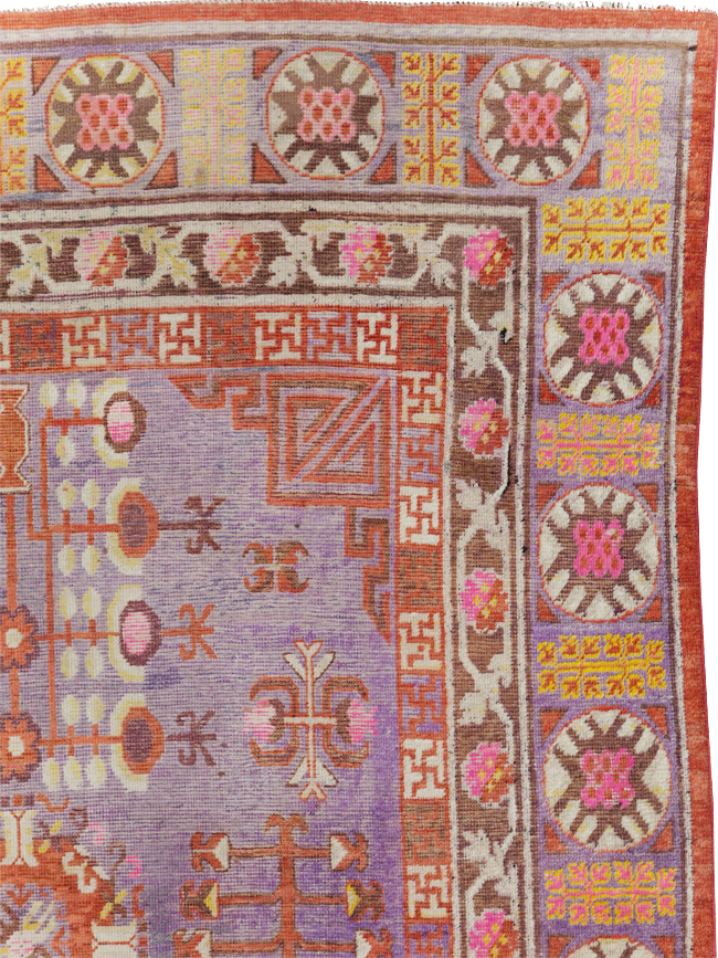 Antique East Turkestan Khotan Gallery Carpet, No.29125 - Gsblank