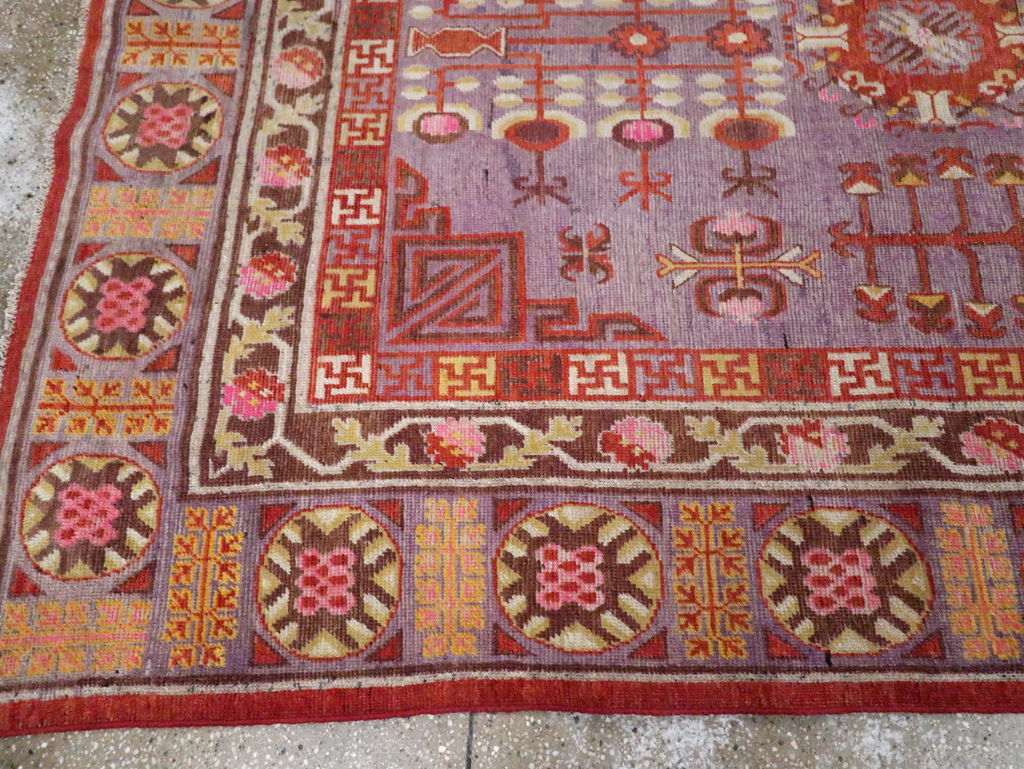 Antique East Turkestan Khotan Gallery Carpet, No.29125 - Gsblank