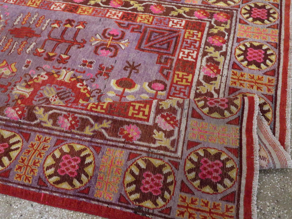 Antique East Turkestan Khotan Gallery Carpet, No.29125 - Gsblank