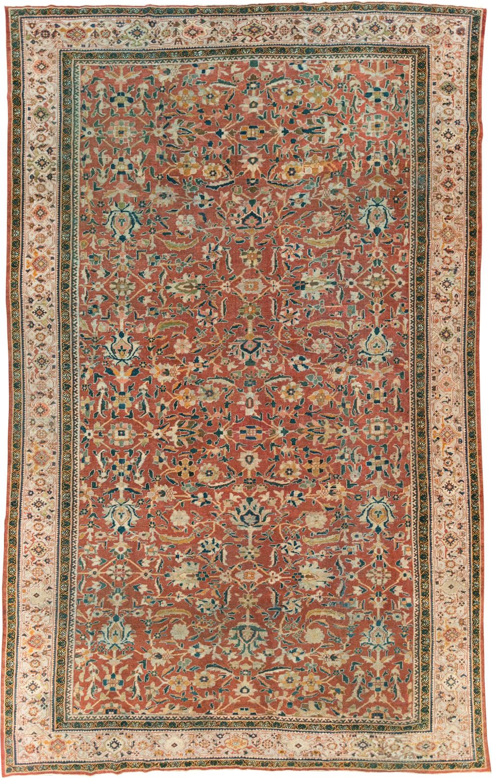 Antique Persian Mahal Carpet, No.29127 - Gsblank