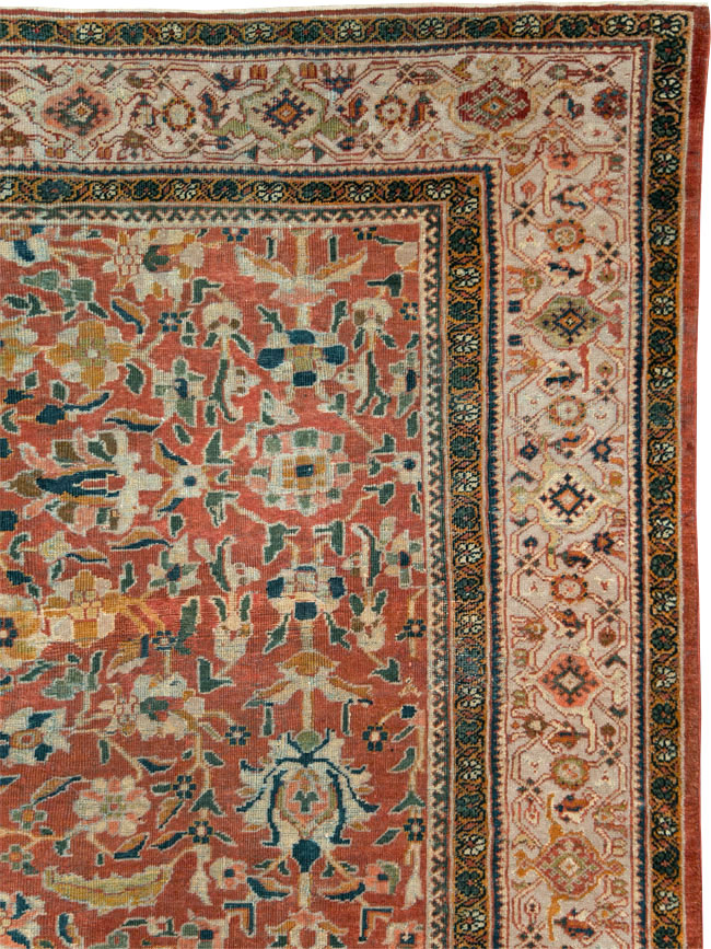 Antique Persian Mahal Carpet, No.29127 - Gsblank