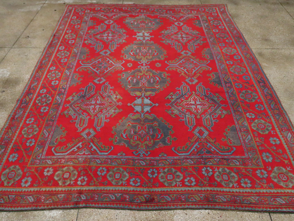 Antique Oushak Carpet, No.29128 - Gsblank