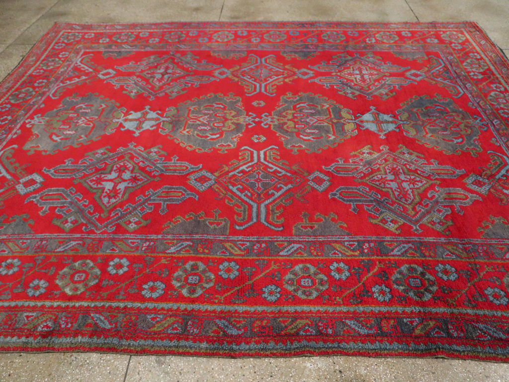Antique Oushak Carpet, No.29128 - Gsblank