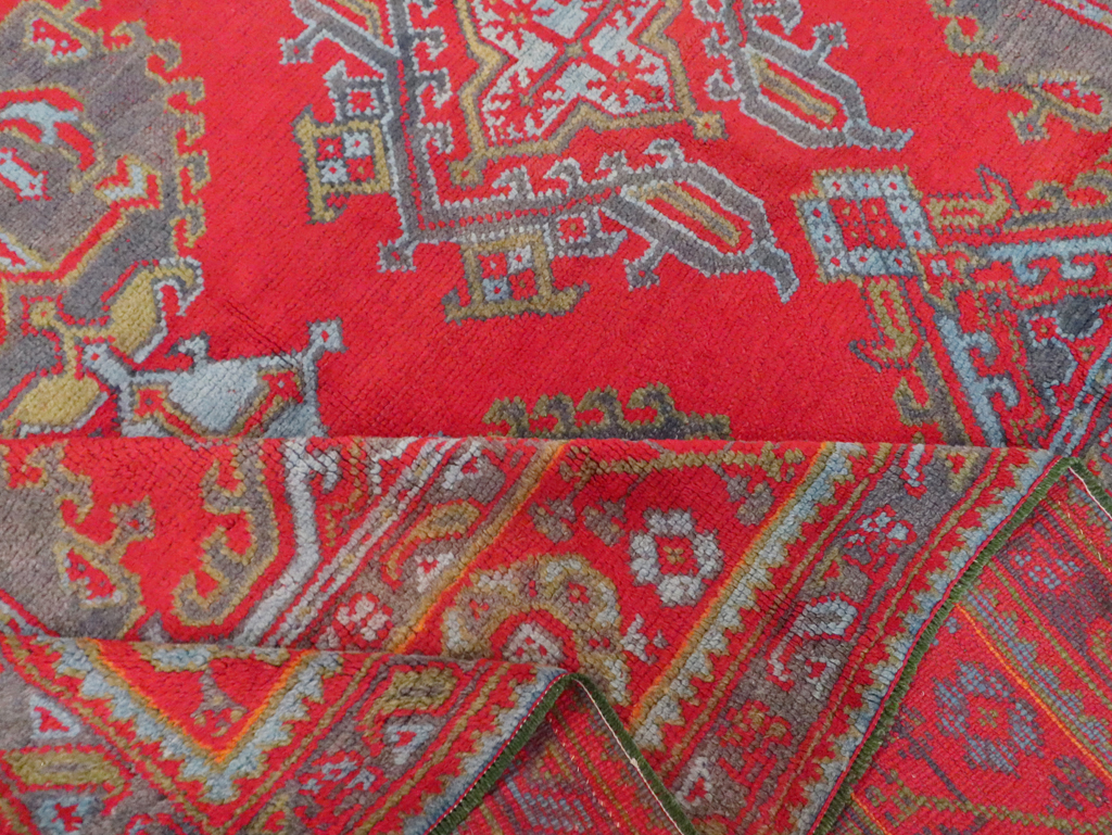 Antique Turkish Oushak Carpet Room Size Carpet, No.29128 - Gsblank