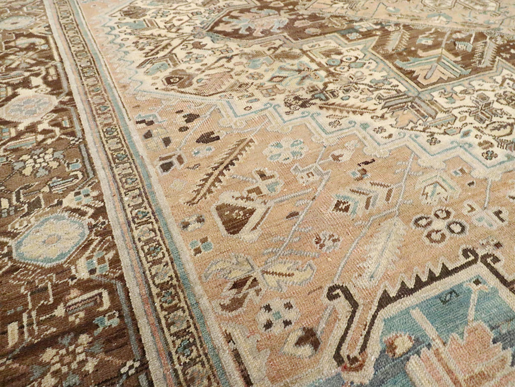 Antique Persian Heriz Square Carpet, No.29132 - Gsblank
