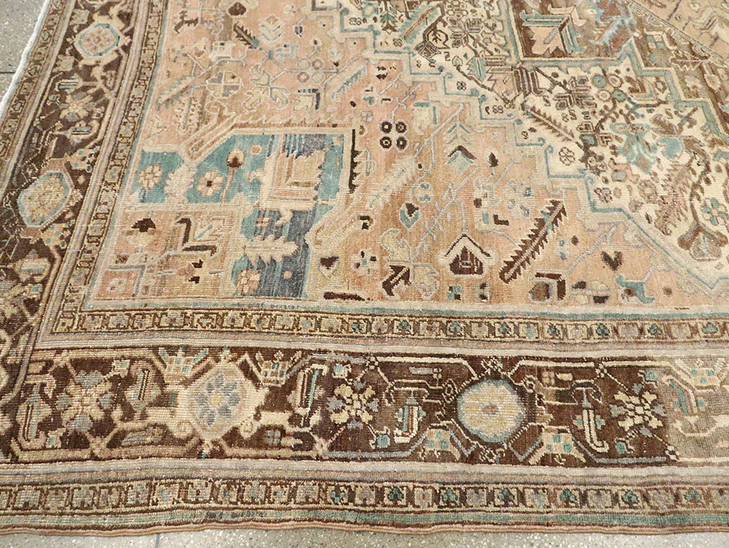 Antique Persian Heriz Square Carpet, No.29132 - Gsblank