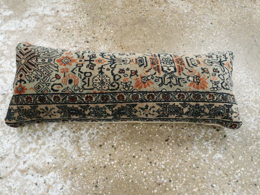Antique Persian Tabriz Pillow, No.29135 - Gsblank