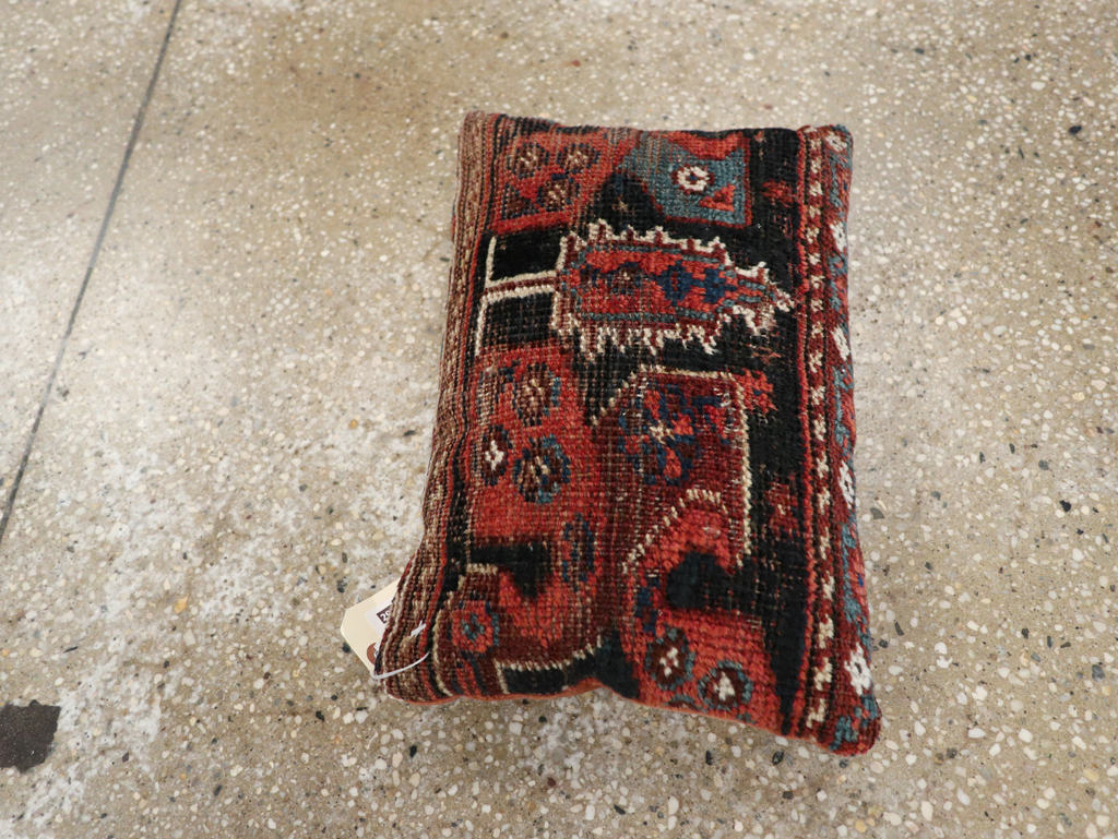 Antique Persian Bag Face Pillow, No.29136 - Gsblank