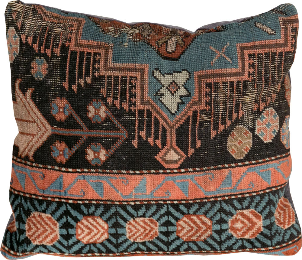 Antique Caucasian Kazak Pillow, No.29137 - Gsblank