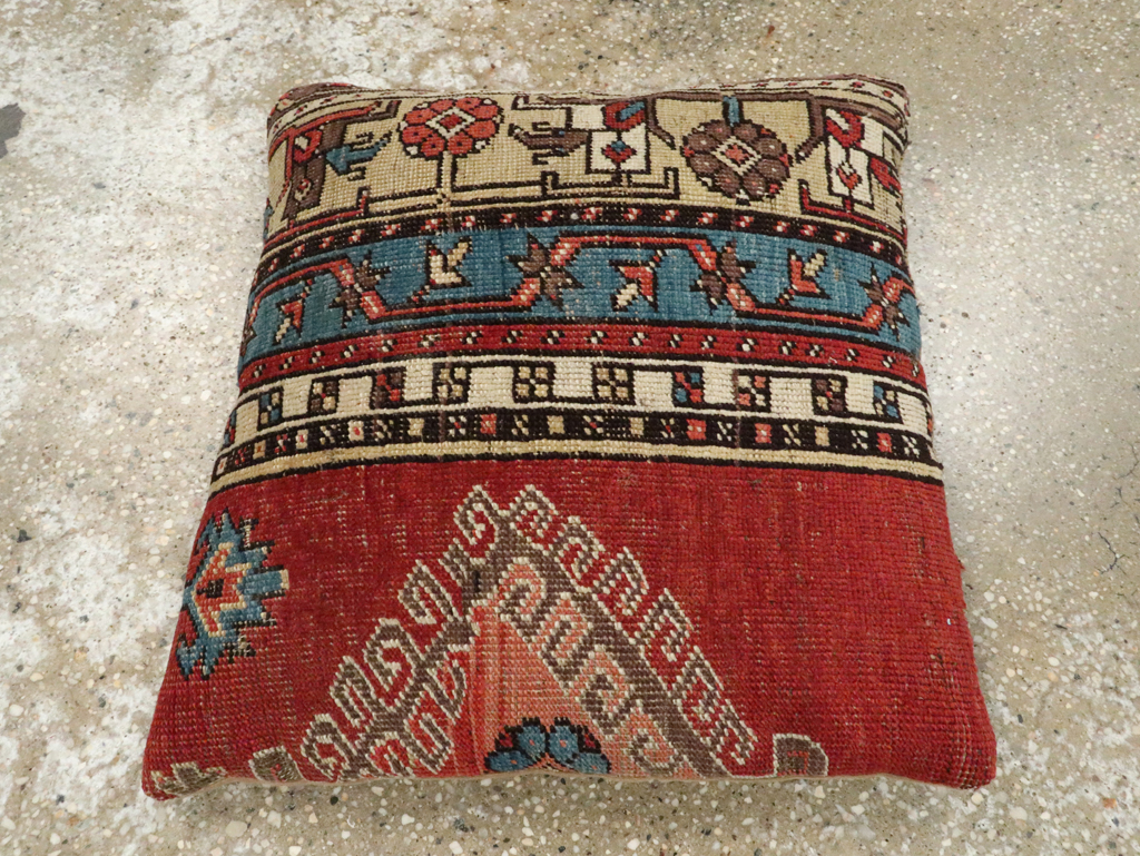Antique Persian Bakshaish Pillow, No.29138 - Gsblank