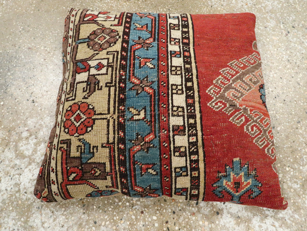 Antique Persian Bakshaish Pillow, No.29138 - Gsblank