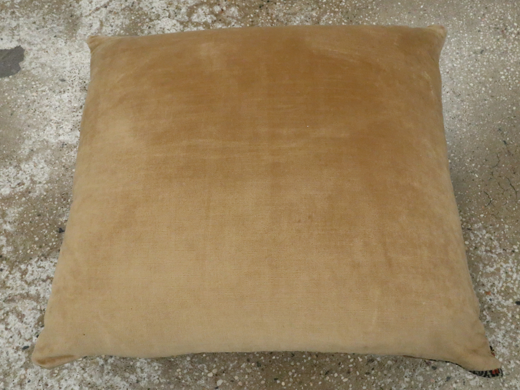 Antique Persian Tabriz Haji Jalili Pillow, No.29139 - Gsblank