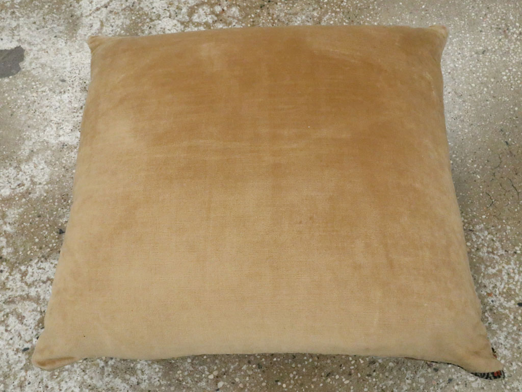 Antique Persian Tabriz Haji Jalili Pillow, No.29139 - Gsblank