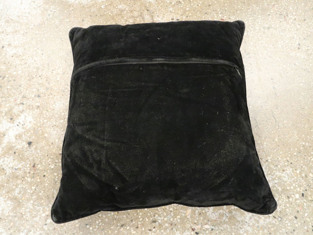 Antique Persian Serapi Square Pillow, No.29140 - Gsblank