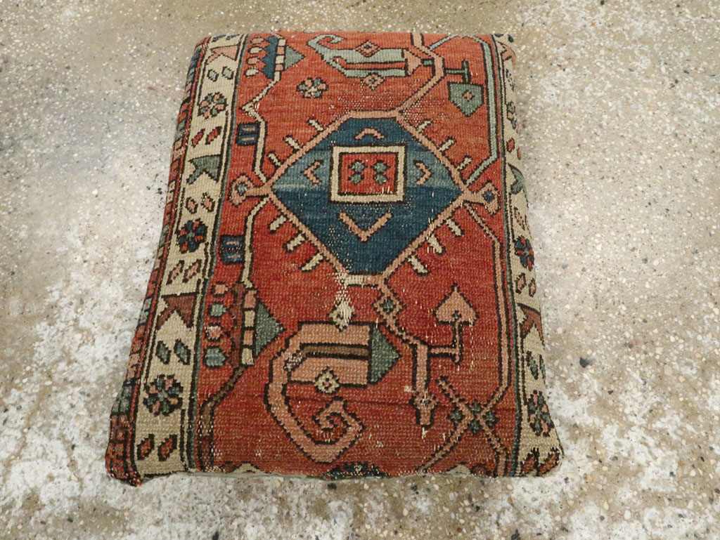 Antique Persian Heriz Pillow, No.29142 - Gsblank