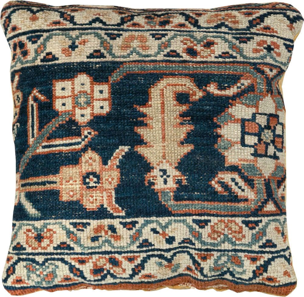 Antique Persian Mahal Square Pillow, No.29144 - Gsblank