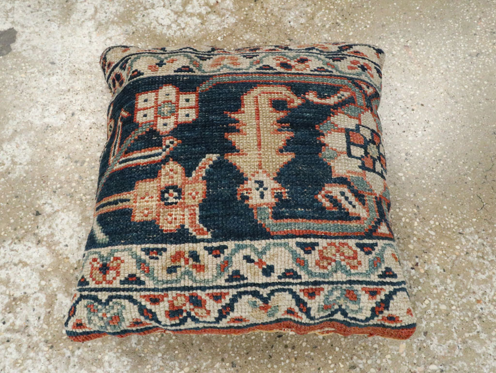 Antique Persian Mahal Square Pillow, No.29144 - Gsblank