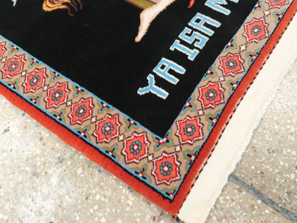 Vintage Persian Tabriz Pictorial Rug (Pair: 2 of 2), No.29147 - Gsblank