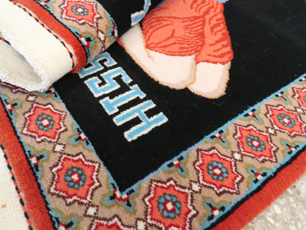 Vintage Persian Tabriz Pictorial Rug (Pair: 2 of 2), No.29147 - Gsblank