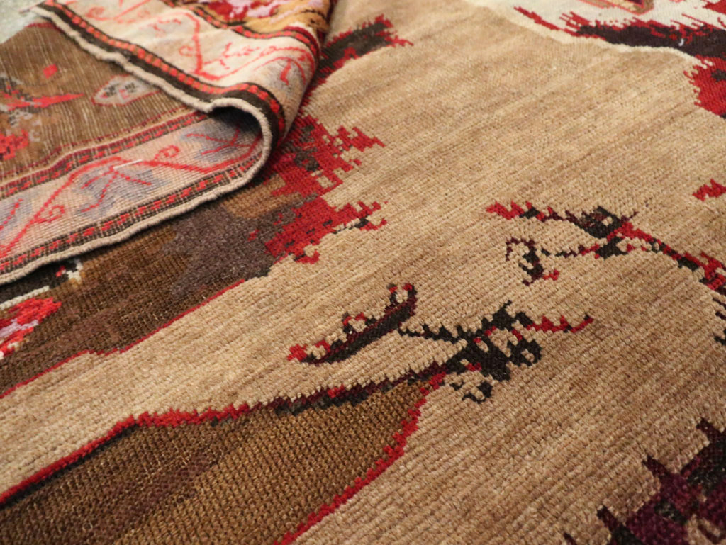 Vintage Pictorial Karabagh Rug, No.29157 - Gsblank