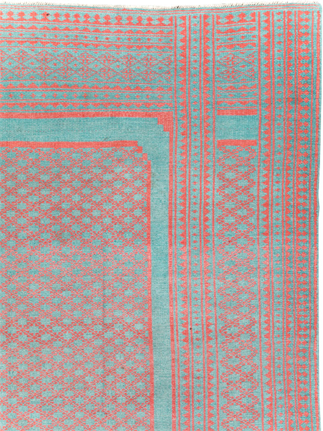 Vintage Persian Flatweave Kilim Accent Carpet, No.29163 - Gsblank