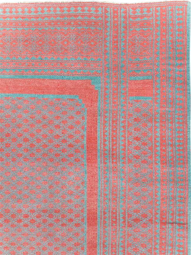 Vintage Persian Flatweave Kilim Accent Carpet, No.29163 - Gsblank