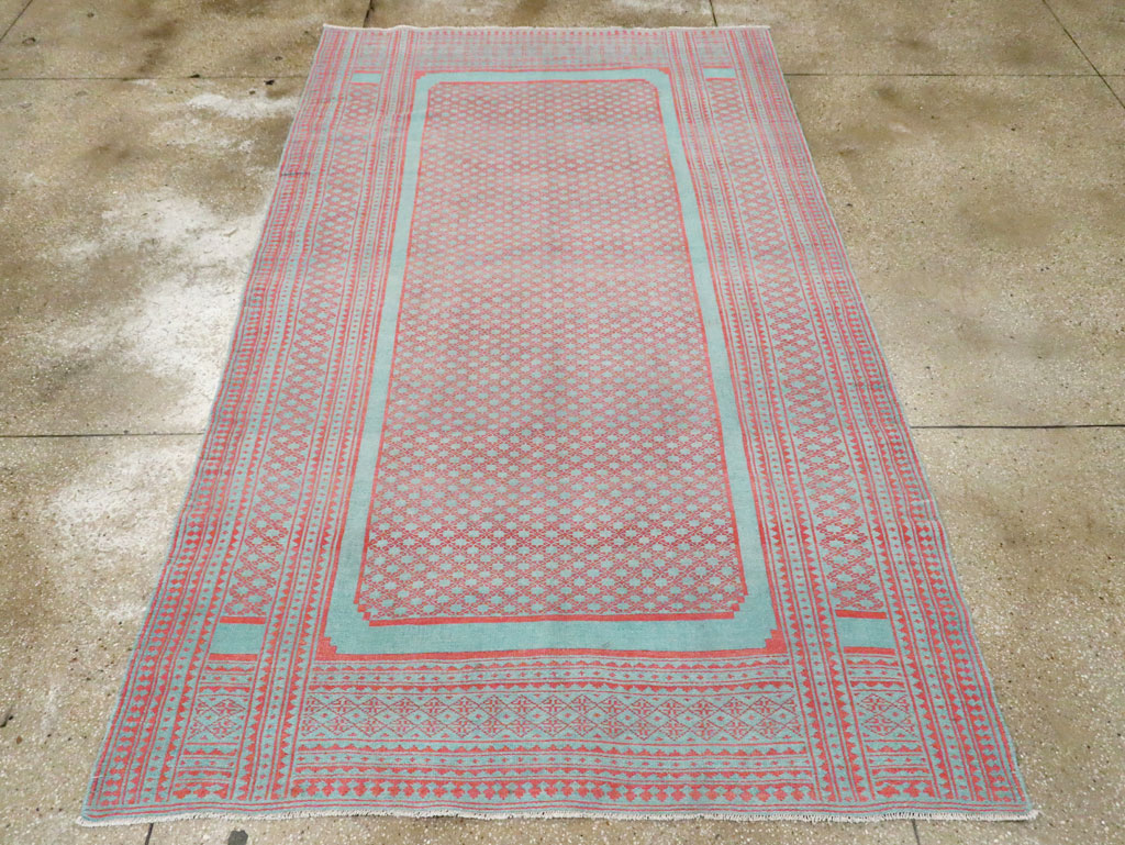 Vintage Persian Flatweave Kilim Accent Carpet, No.29163 - Gsblank