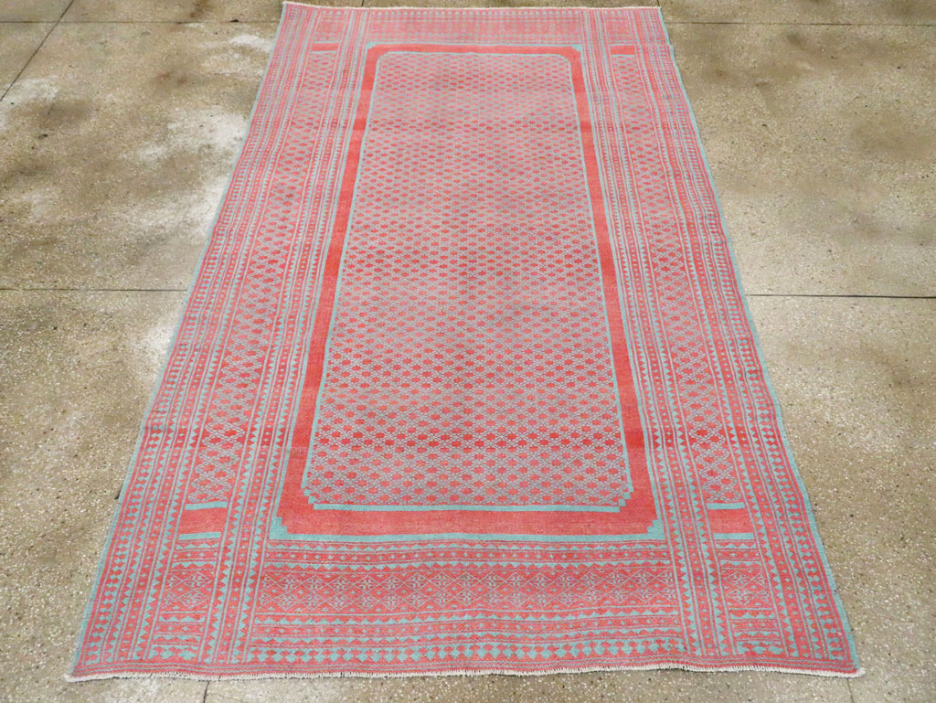Vintage Persian Flatweave Kilim Accent Carpet, No.29163 - Gsblank