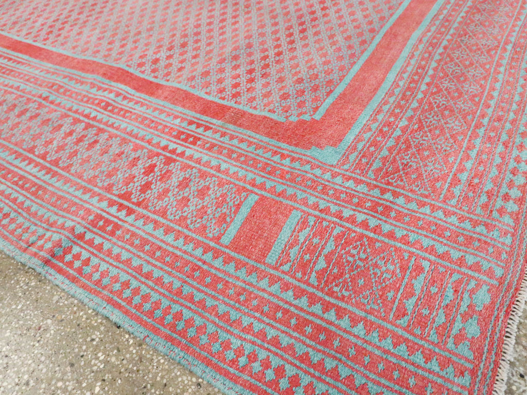 Vintage Persian Flatweave Kilim Accent Carpet, No.29163 - Gsblank