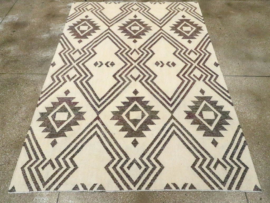 Contemporary Handmade Turkish Flatweave Kilim, No.29164 - Gsblank