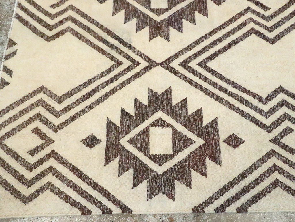 Contemporary Handmade Turkish Flatweave Kilim, No.29164 - Gsblank